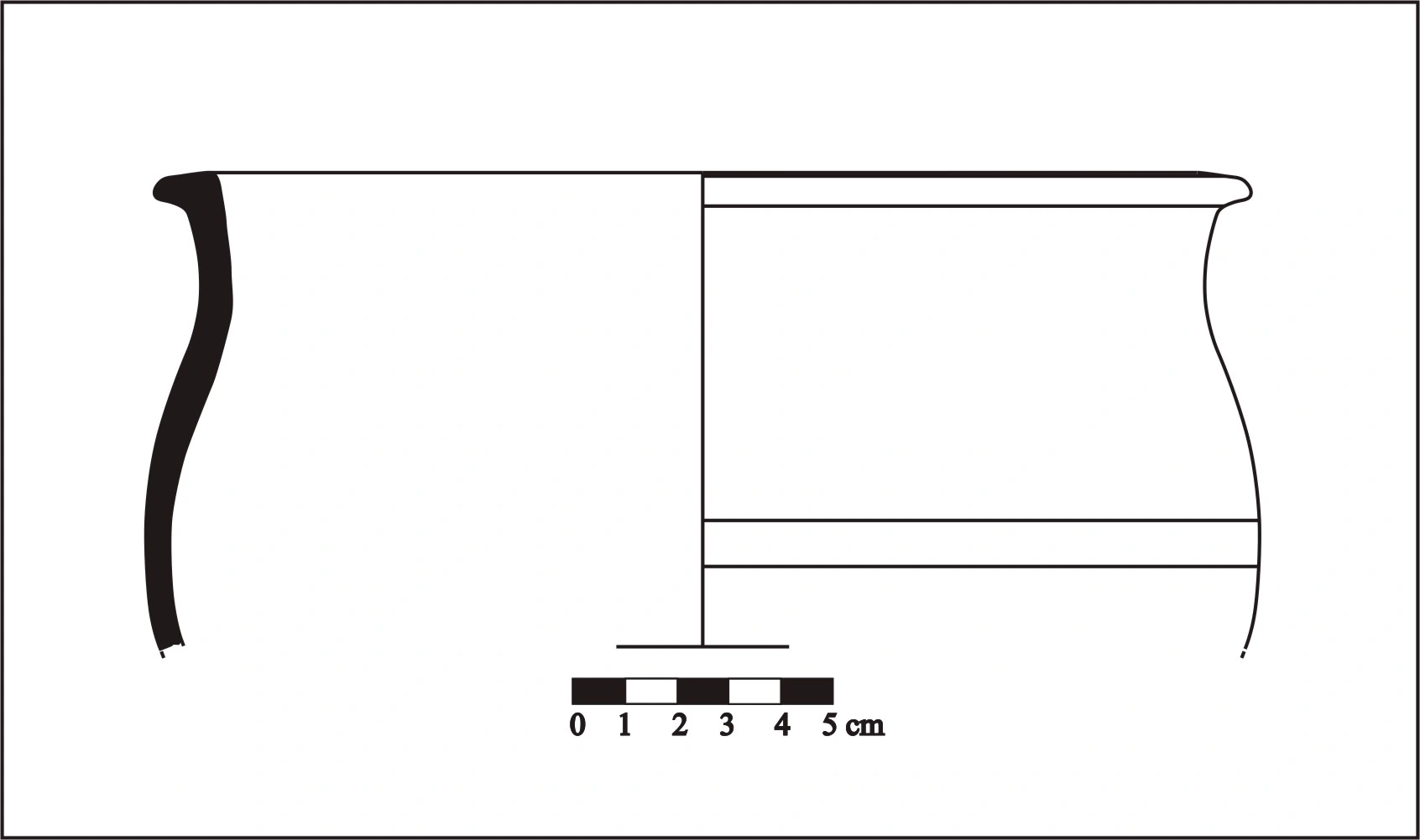 Roman Period Ceramic #842 technical drawing