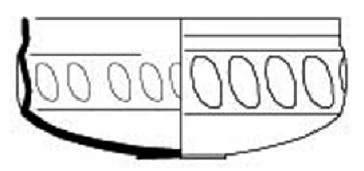 Roman Period Ceramic #2348 technical drawing