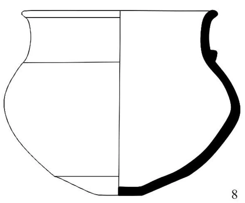 Bronze Age Ceramic #1225 technical drawing