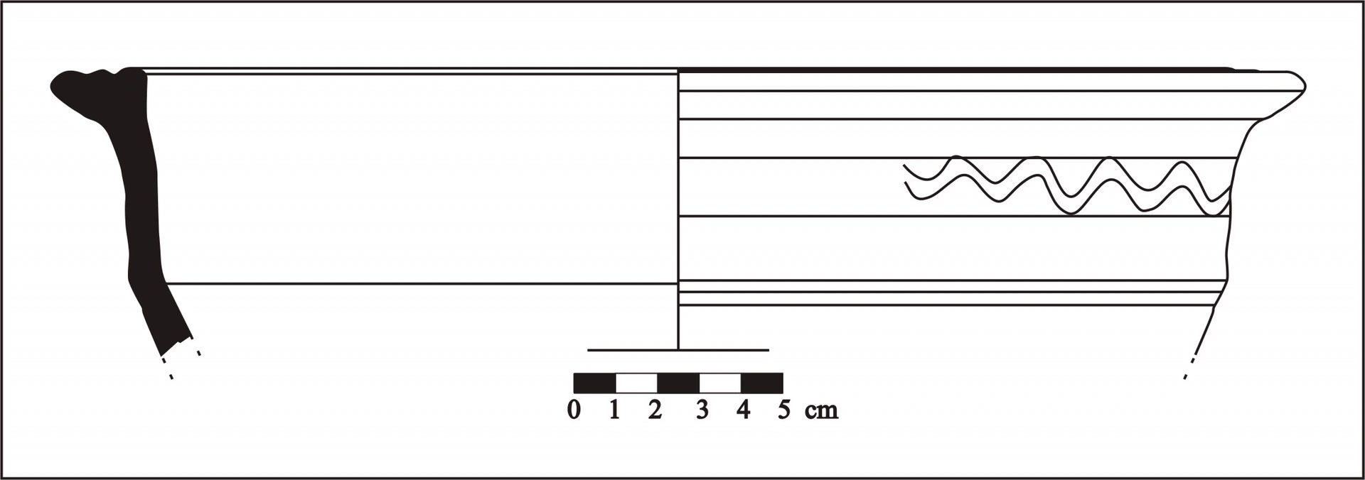 Roman Period Ceramic #772 technical drawing