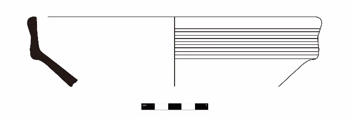 Roman Period Ceramic #1438 technical drawing