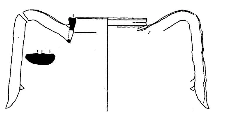 Roman Period Ceramic #1923 technical drawing
