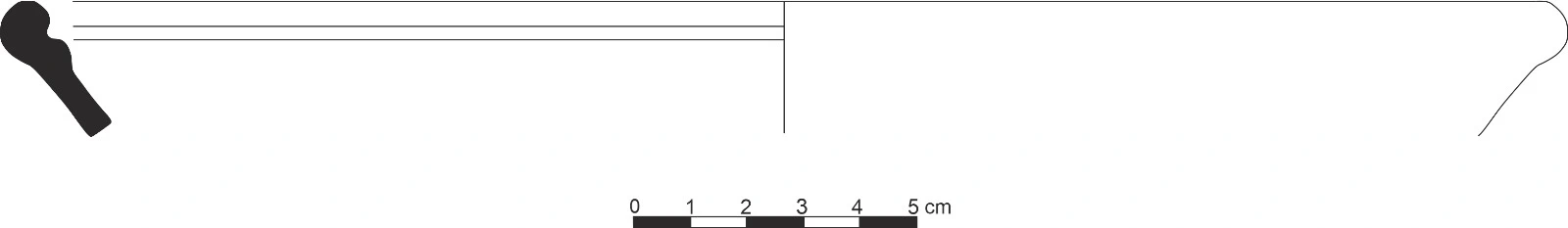 Hellenistic Period Ceramic #2884 technical drawing