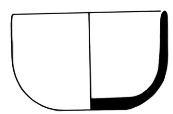 Neolithic Age Ceramic #1281 technical drawing