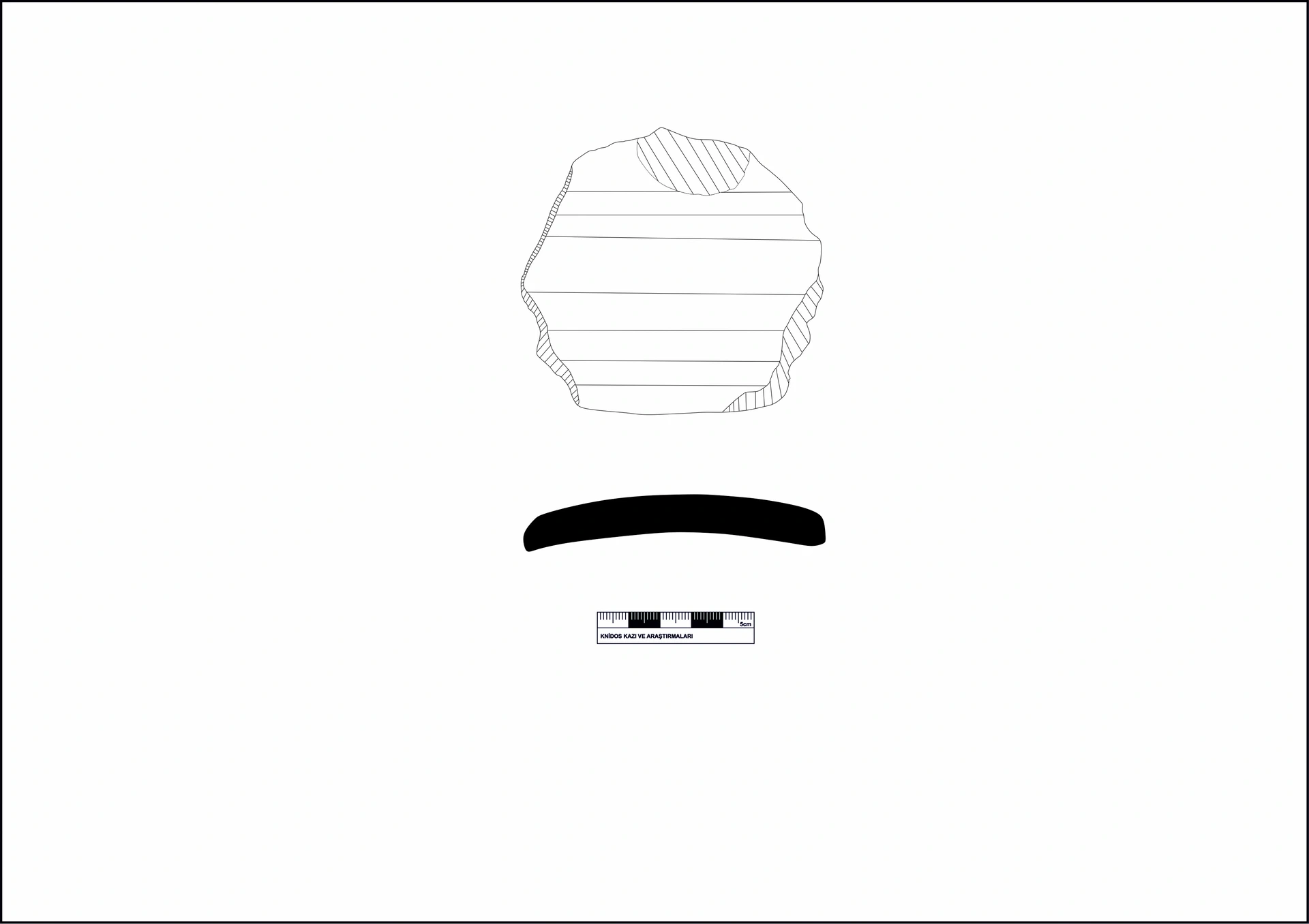Roman Period Ceramic #2132 technical drawing