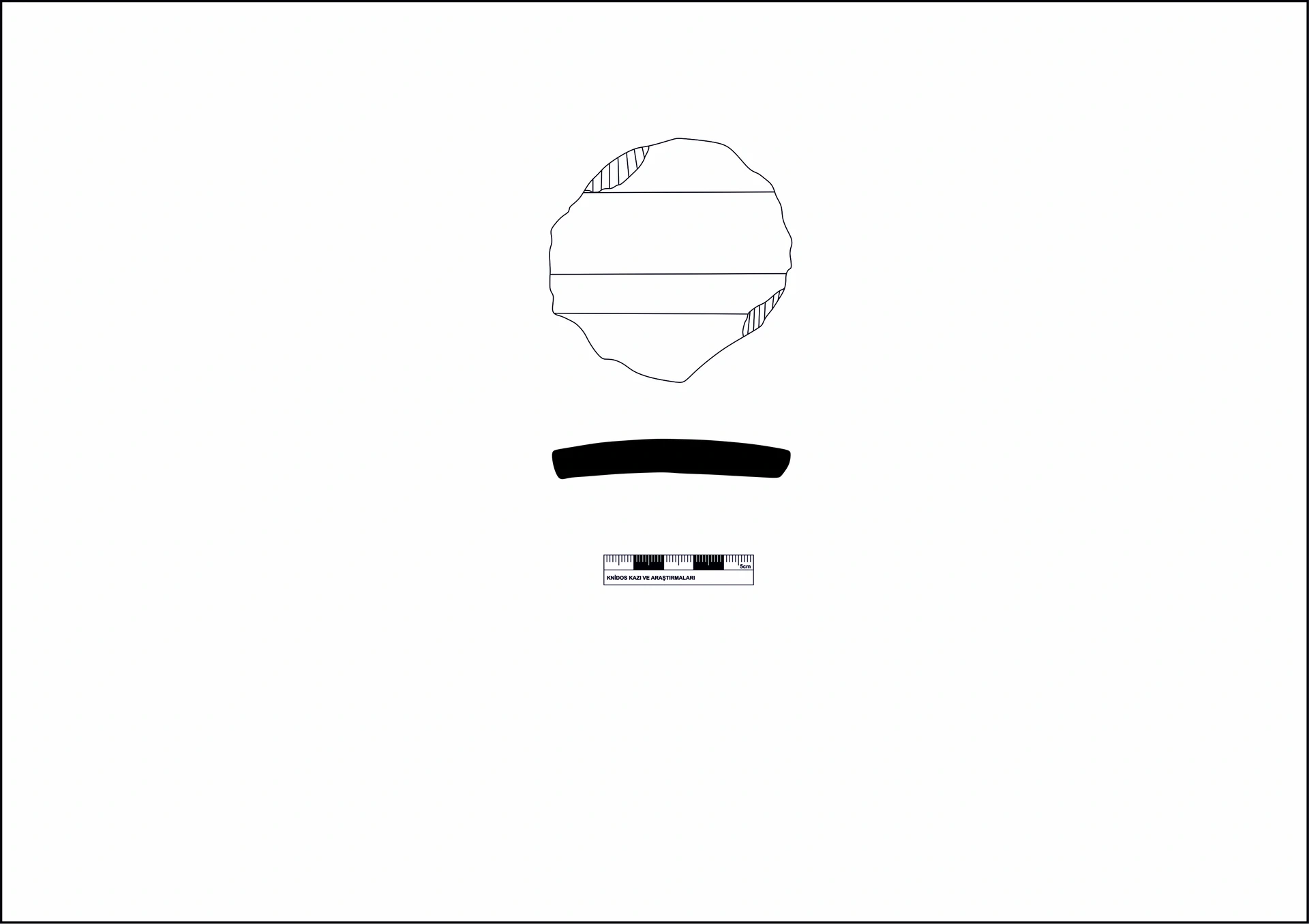 Roman Period Ceramic #2133 technical drawing