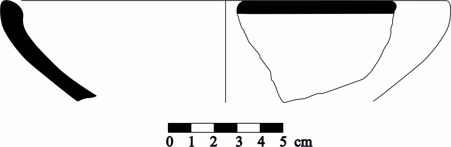 Iron Age(Anatolian and Mezopotamia) Ceramic #1139 technical drawing