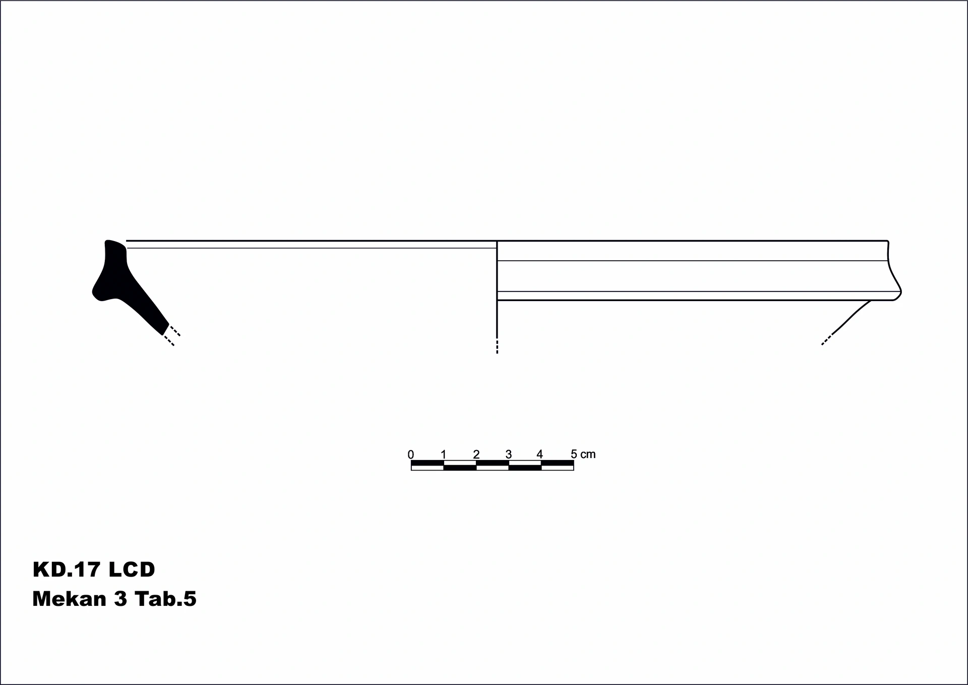 Roman Period Ceramic #2104 technical drawing
