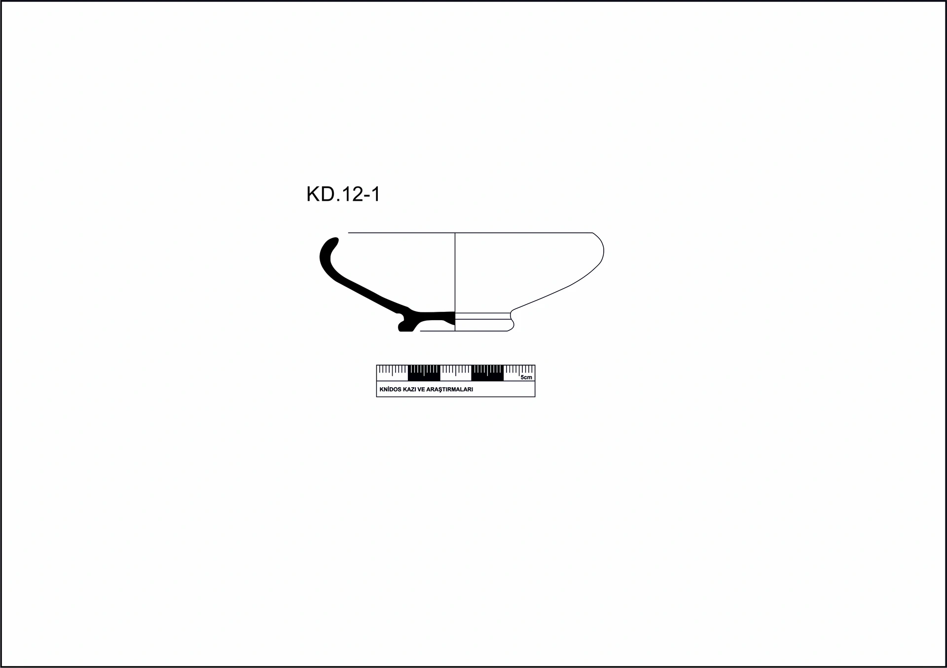 Hellenistic Period Ceramic #2082 technical drawing