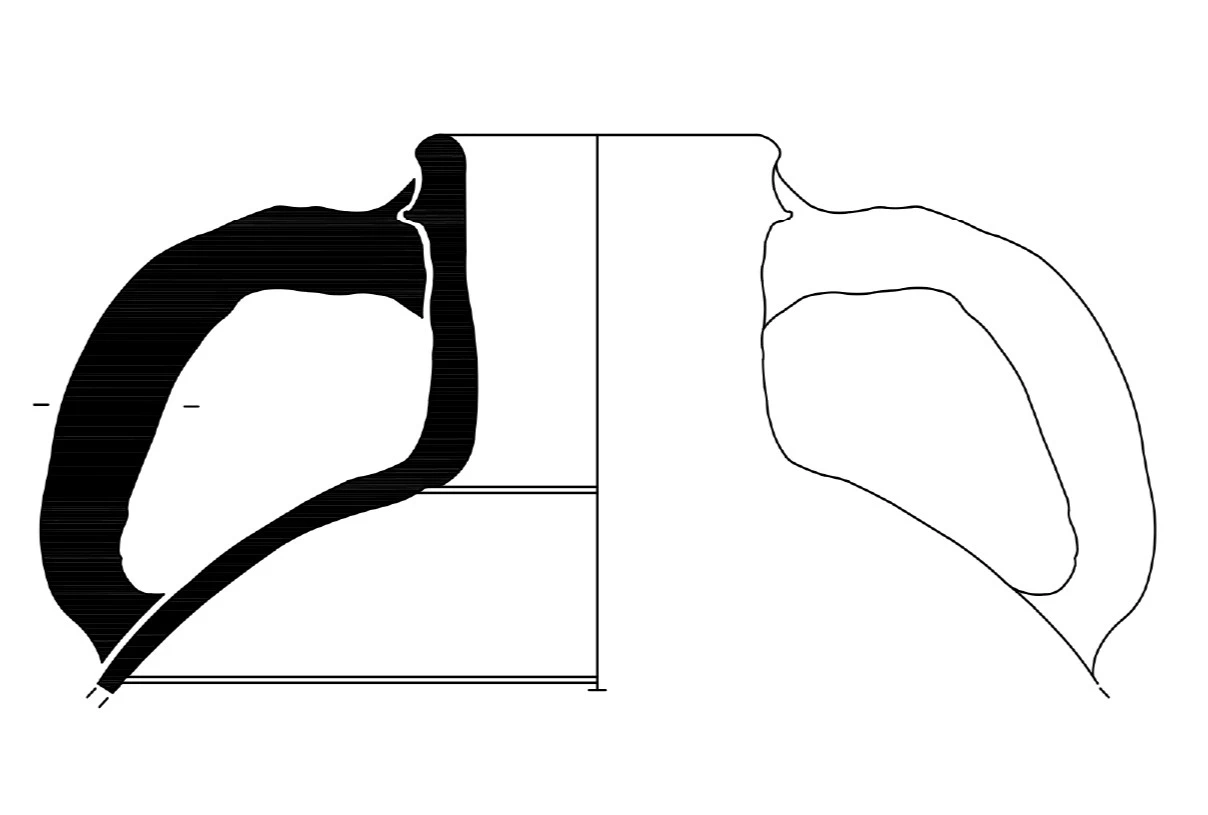 Roman Period Ceramic #2606 technical drawing