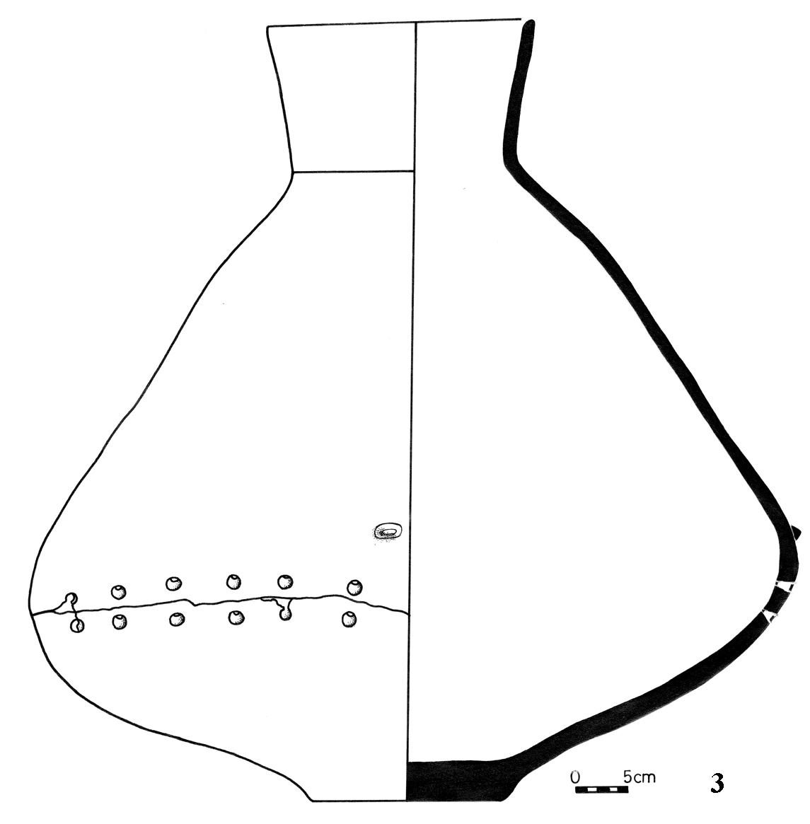 Neolithic Age Ceramic #1288 technical drawing