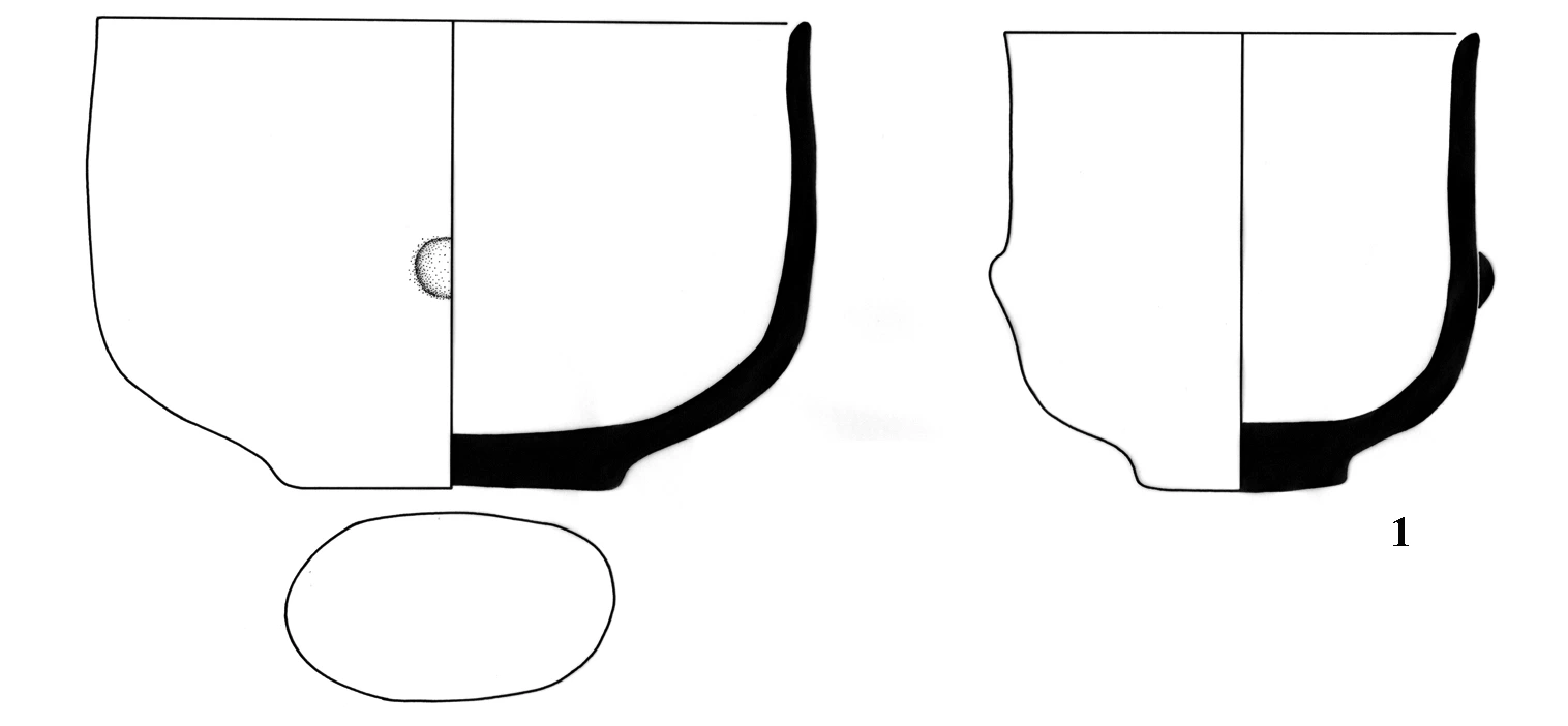 Neolithic Age Ceramic #1287 technical drawing