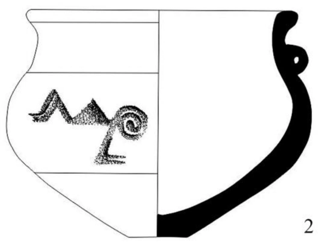 Bronze Age Ceramic #1190 technical drawing