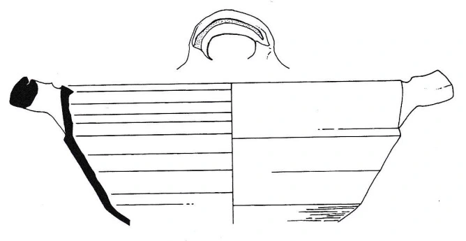 Roman Period Ceramic #1723 technical drawing
