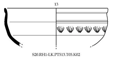 Roman Period Ceramic #2560 technical drawing