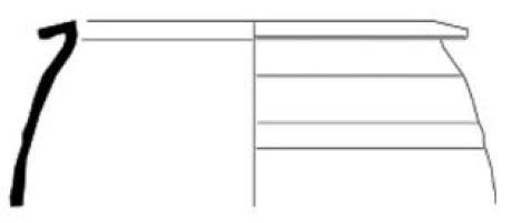 Roman Period Ceramic #2232 technical drawing