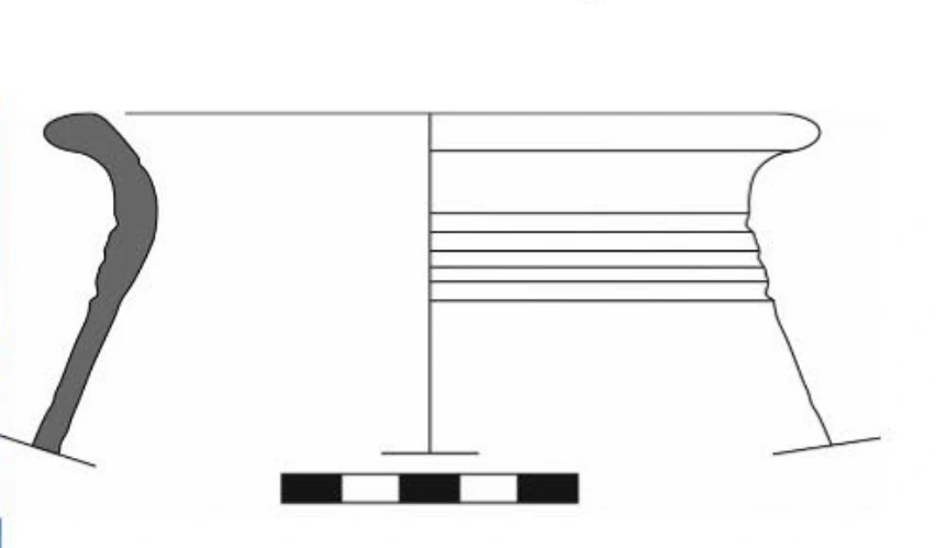 Roman Period Ceramic #2673 technical drawing