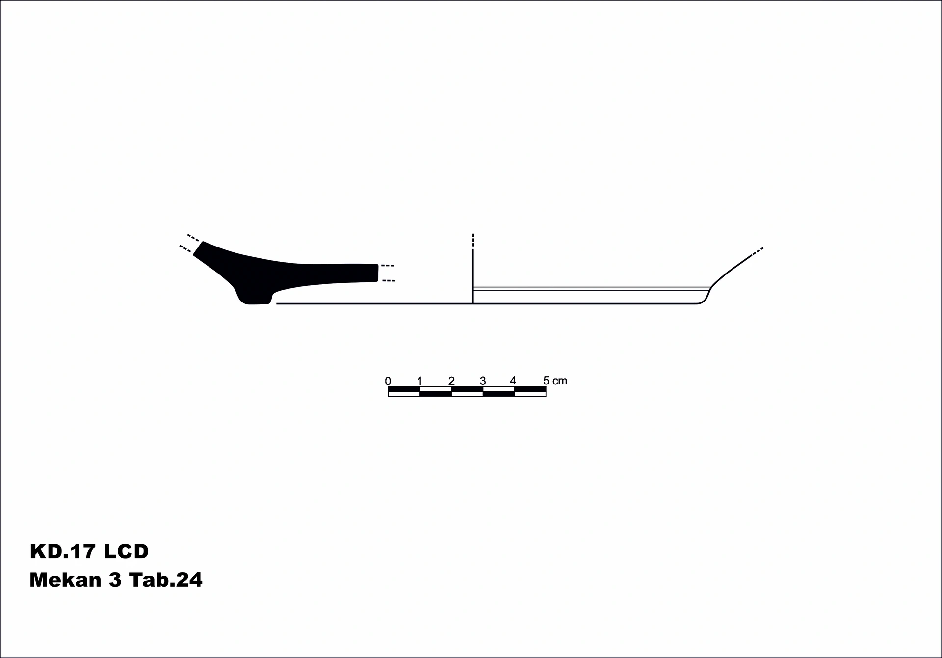Roman Period Ceramic #2105 technical drawing