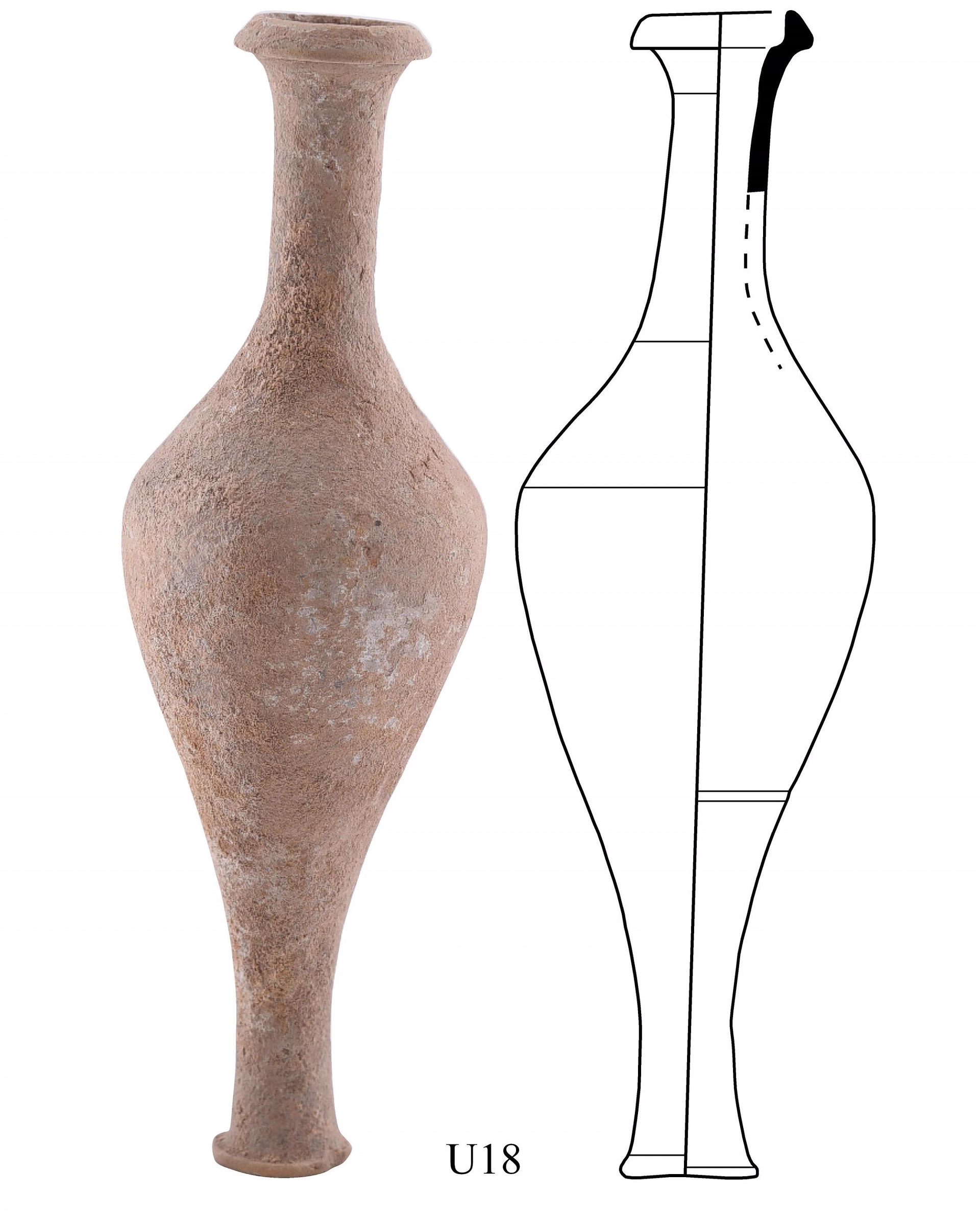Hellenistic Period Ceramic #2539 technical drawing
