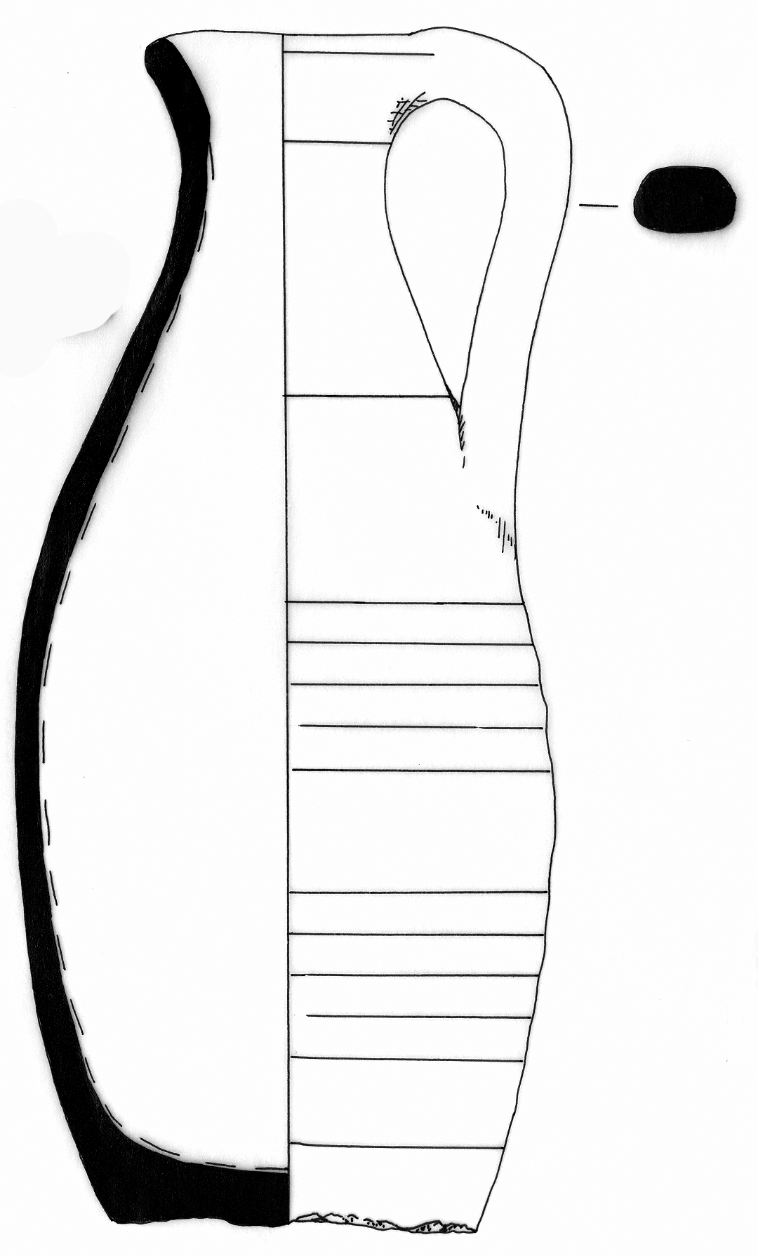 Classical Period Ceramic #2490 technical drawing