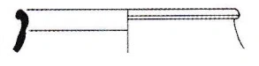 Roman Period Ceramic #1698 technical drawing