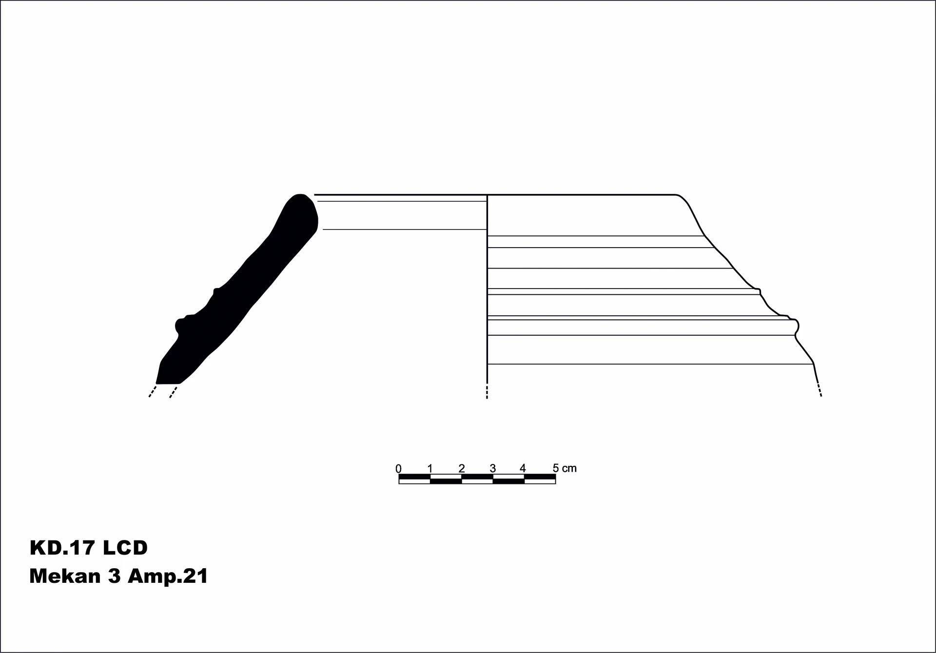 Roman Period Ceramic #2145 technical drawing