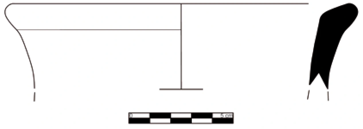 Chalcolithic Age Ceramic #1007 technical drawing