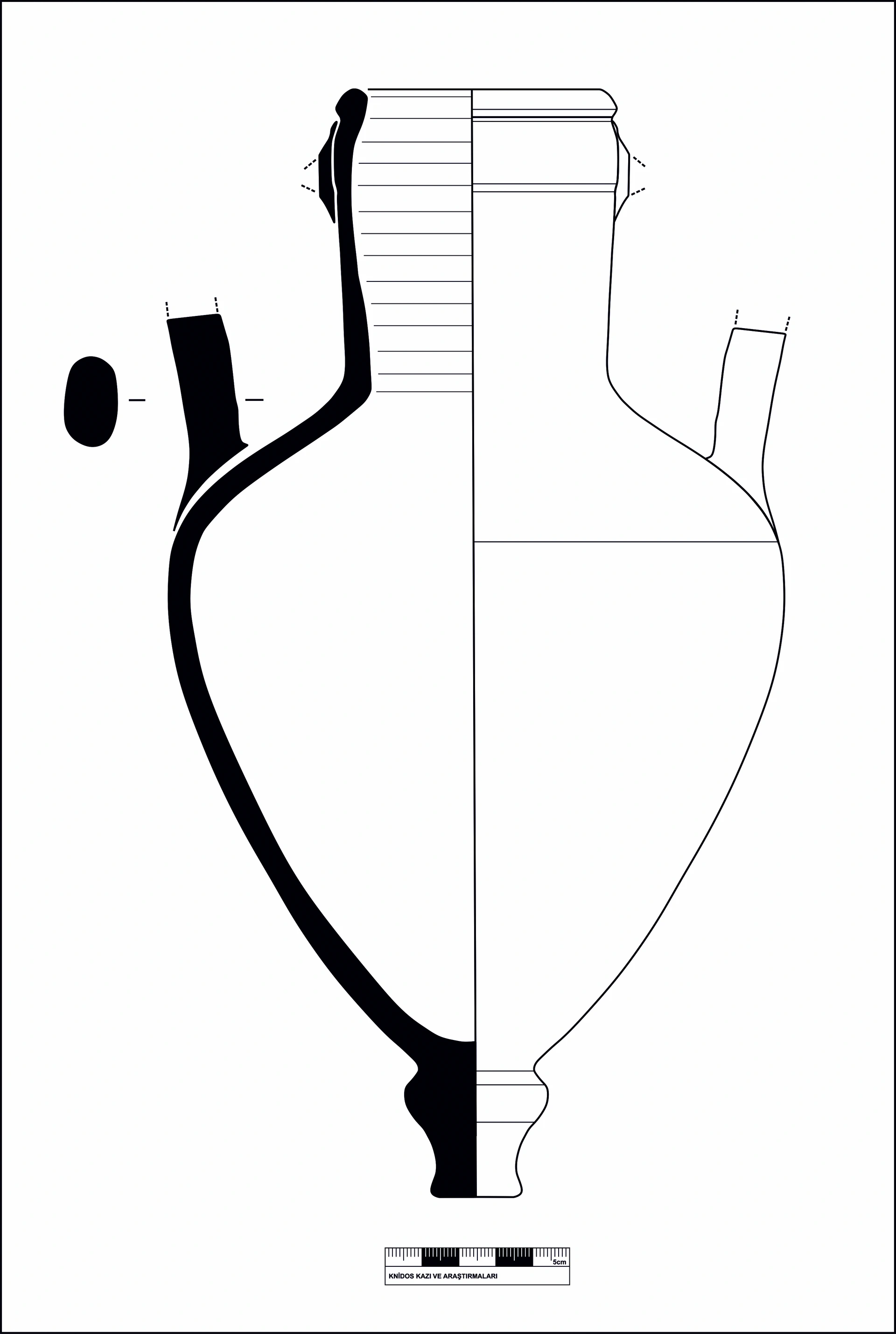 Hellenistic Period Ceramic #2153 technical drawing