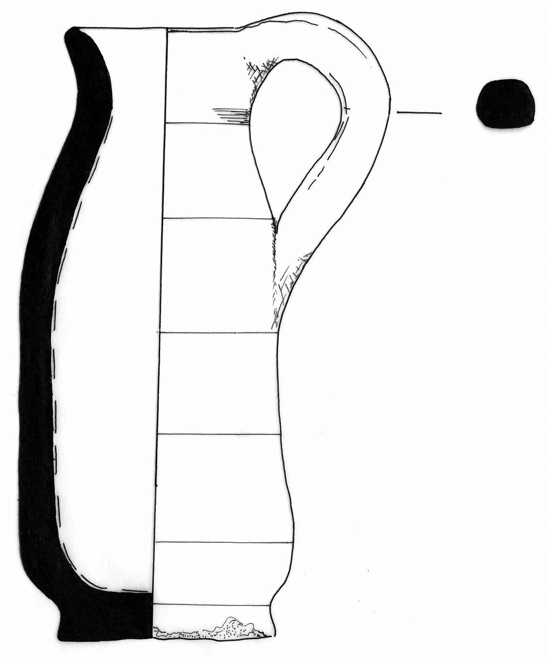 Classical Period Ceramic #2497 technical drawing
