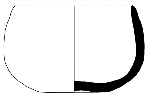 Neolithic Age Ceramic #1280 technical drawing