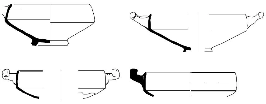 Hellenistic Period Ceramic #2345 technical drawing