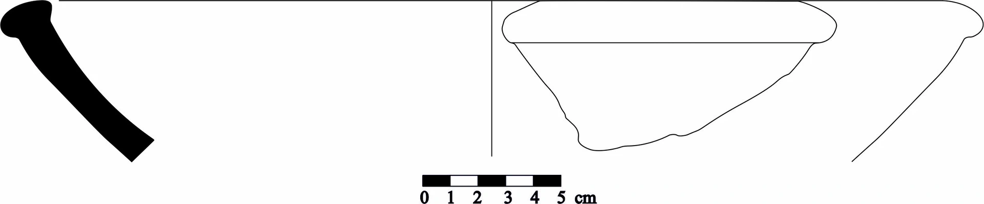 Iron Age(Anatolian and Mezopotamia) Ceramic #1155 technical drawing