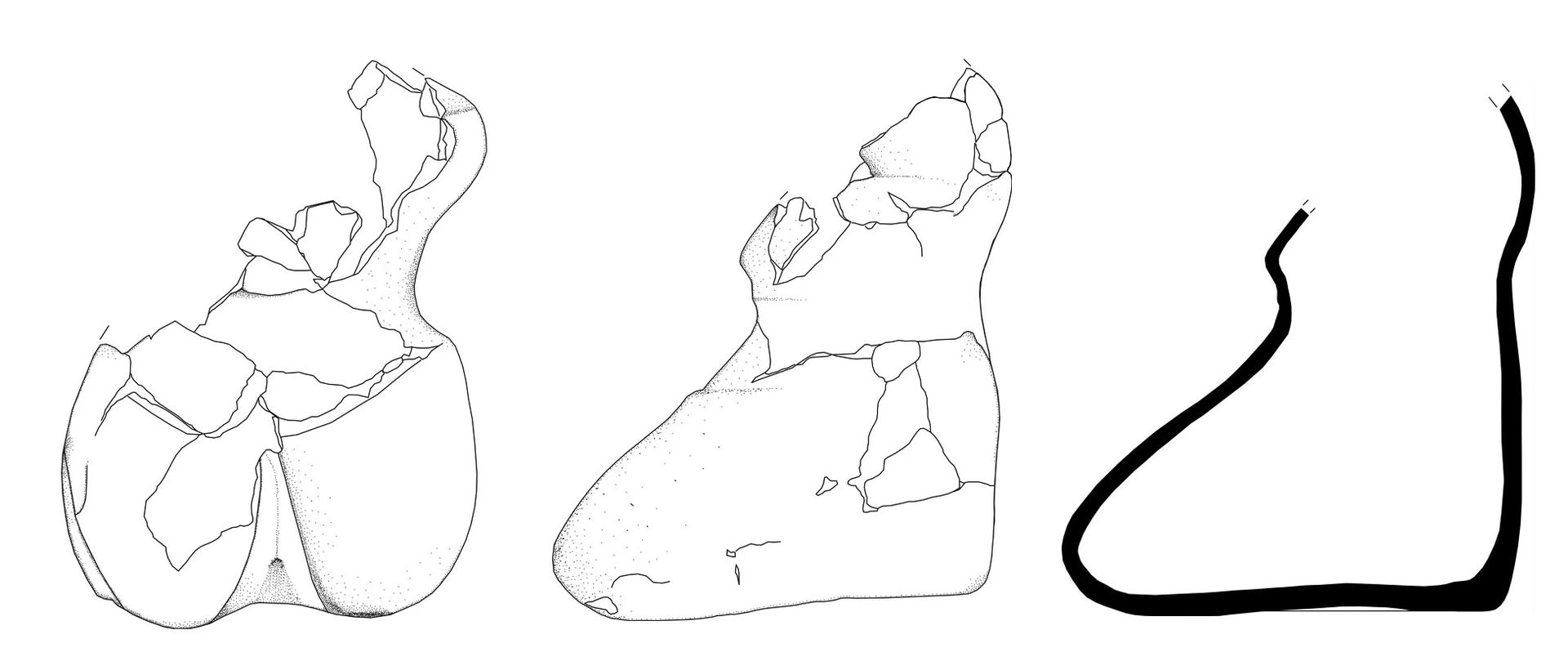 Neolithic Age Ceramic #1285 technical drawing