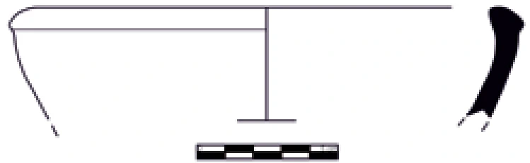 Chalcolithic Age Ceramic #1052 technical drawing