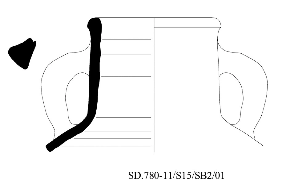 Roman Period Ceramic #2629 technical drawing