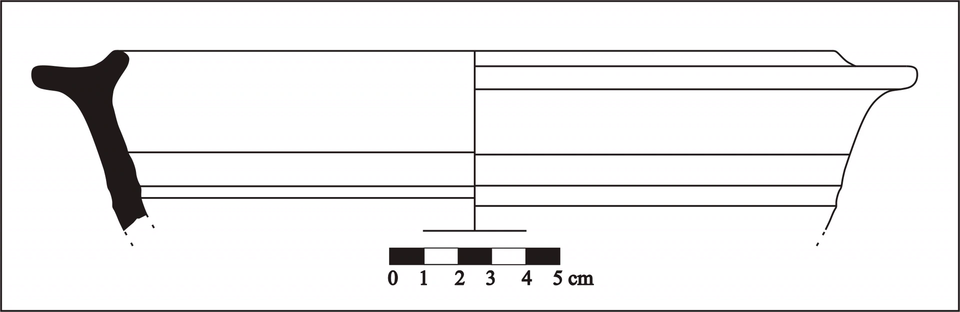 Roman Period Ceramic #861 technical drawing