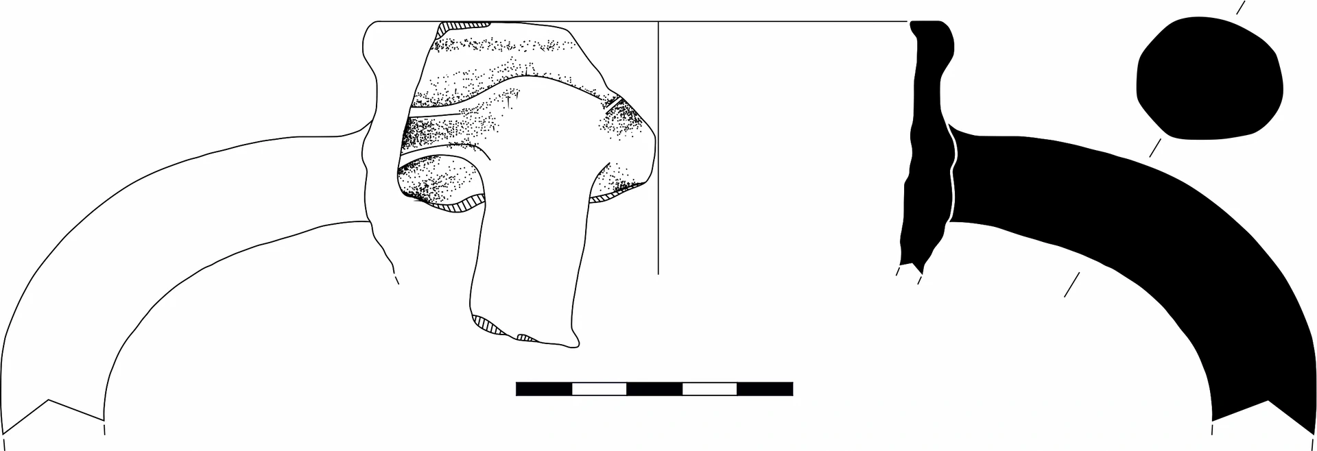 Roman Period Ceramic #1592 technical drawing