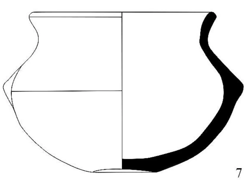 Bronze Age Ceramic #1224 technical drawing