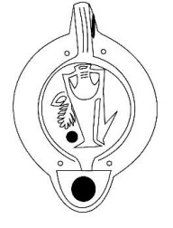 Roman Period Ceramic #1631 technical drawing