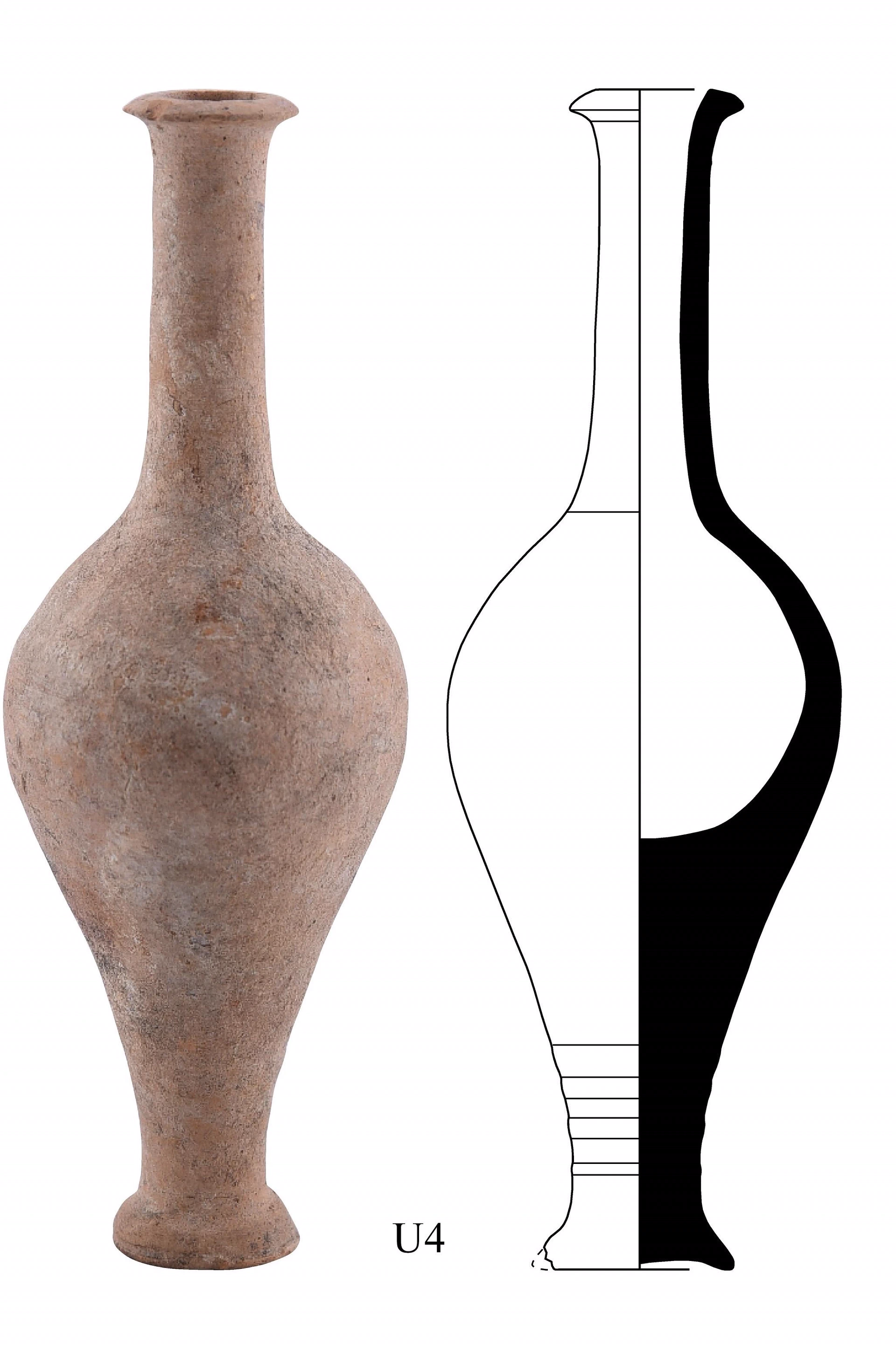 Hellenistic Period Ceramic #2525 technical drawing