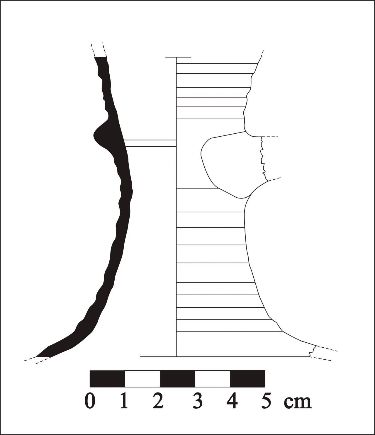 Roman Period Ceramic #671 technical drawing