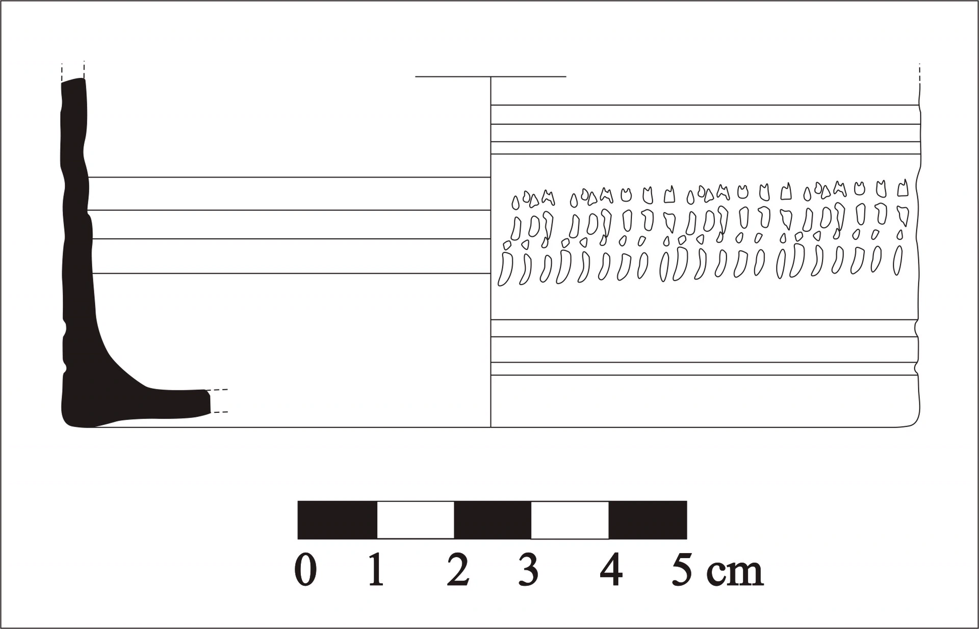 Roman Period Ceramic #673 technical drawing