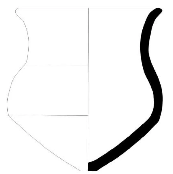 Bronze Age Ceramic #1223 technical drawing