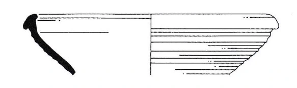 Roman Period Ceramic #1735 technical drawing