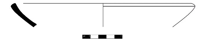 Roman Period Ceramic #1404 technical drawing