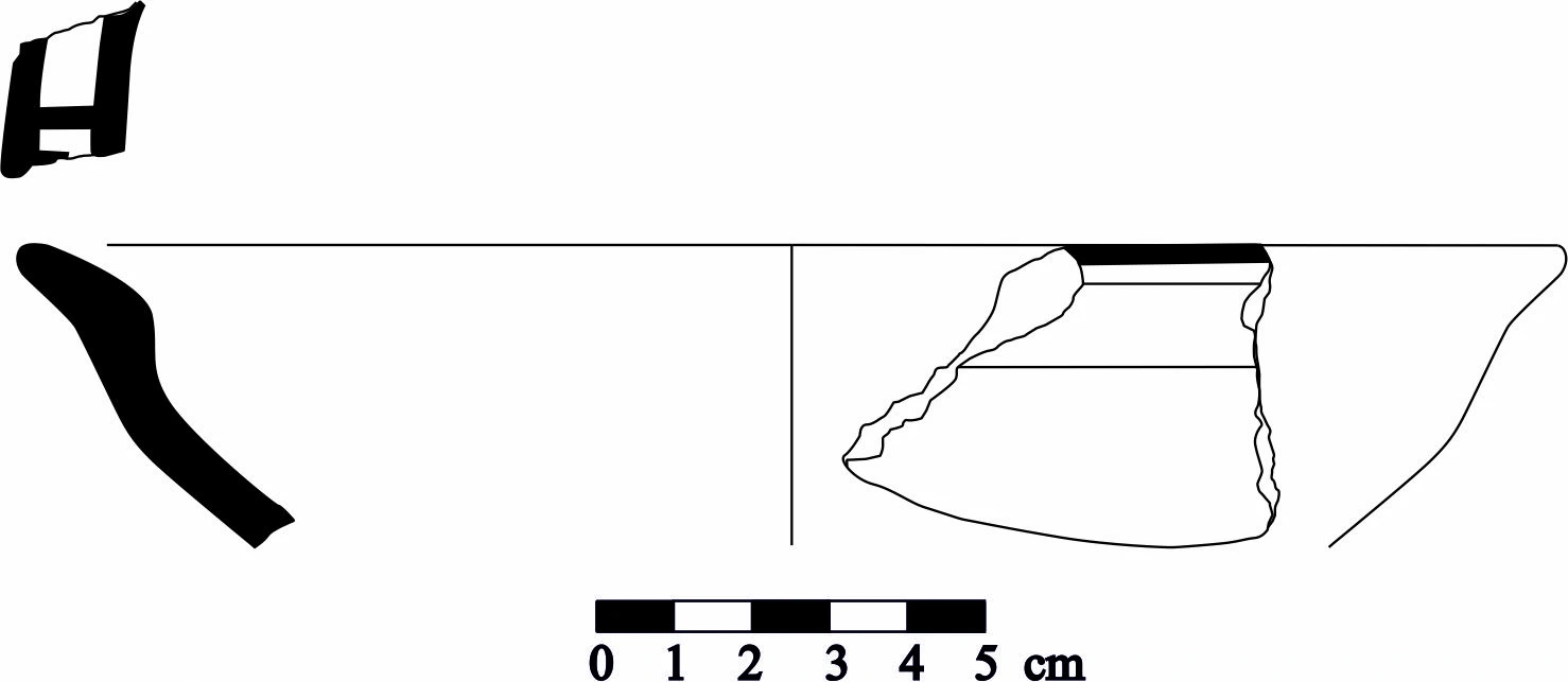 Iron Age(Anatolian and Mezopotamia) Ceramic #1162 technical drawing
