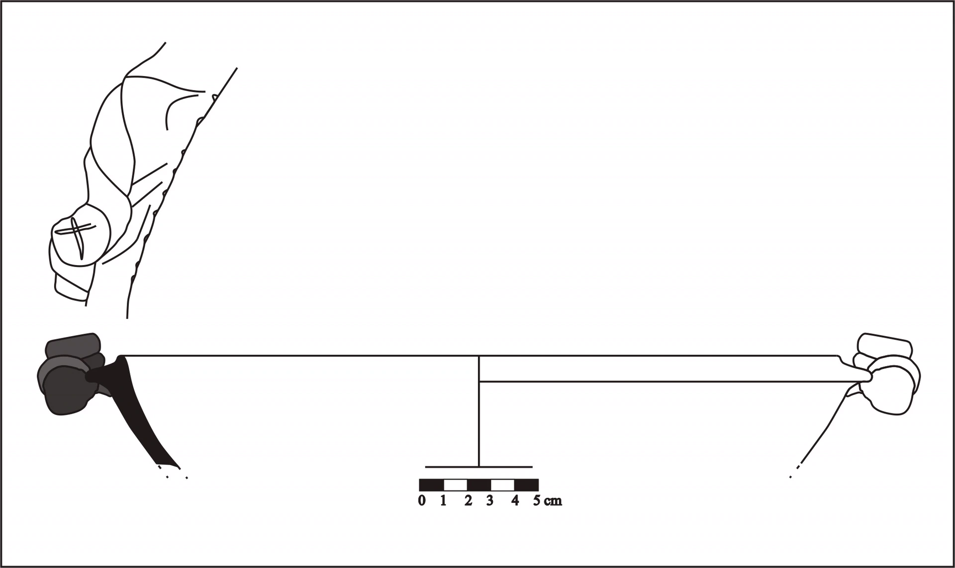 Roman Period Ceramic #855 technical drawing