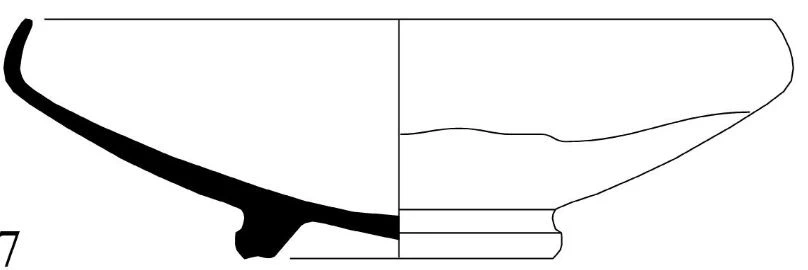 Hellenistic Period Ceramic #2320 technical drawing