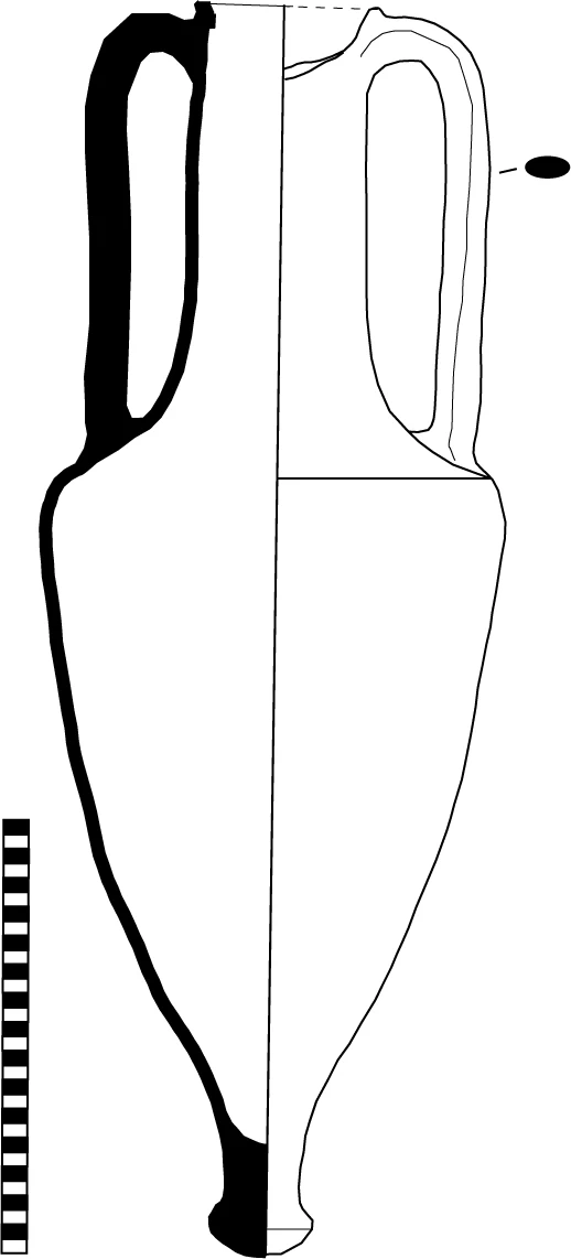 Classical Period Ceramic #2491 technical drawing