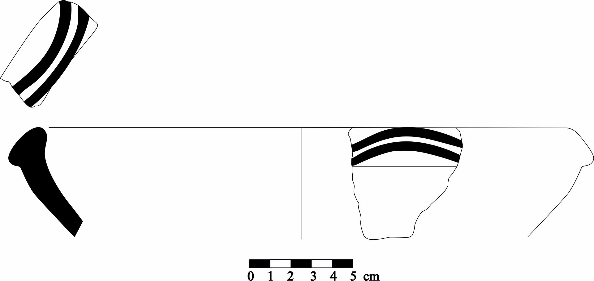 Iron Age(Anatolian and Mezopotamia) Ceramic #1153 technical drawing